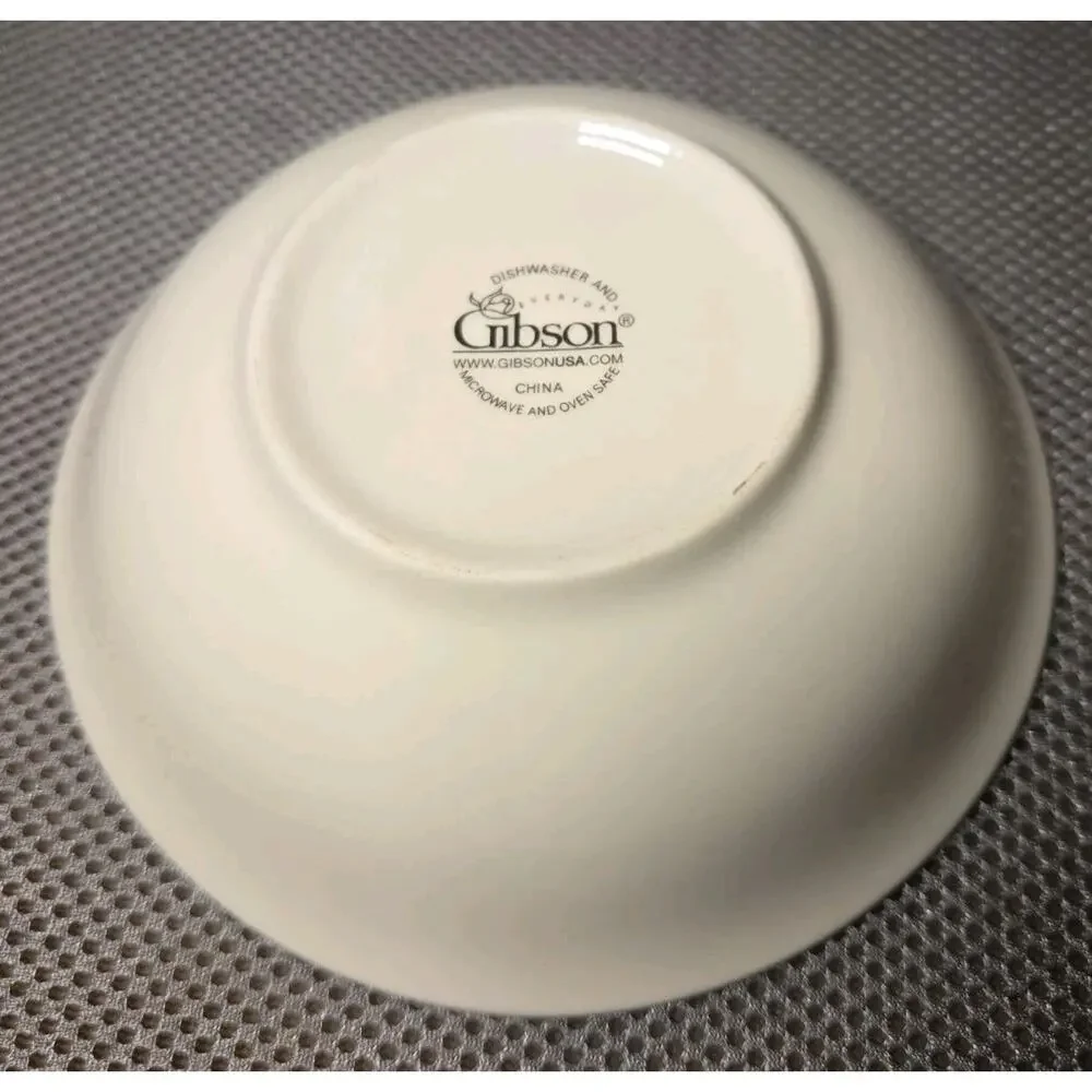 gibson noel morning Ceramic Bowls Set Of 4 6 In Diameter